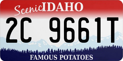 ID license plate 2C9661T
