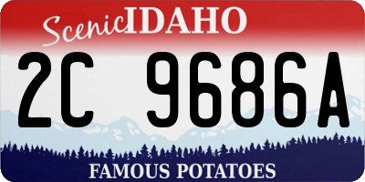 ID license plate 2C9686A