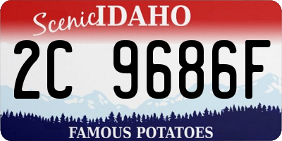 ID license plate 2C9686F