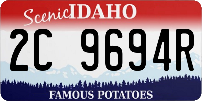 ID license plate 2C9694R