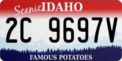 ID license plate 2C9697V