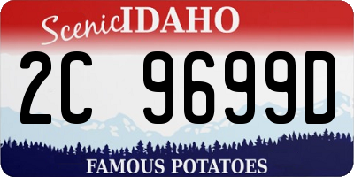 ID license plate 2C9699D