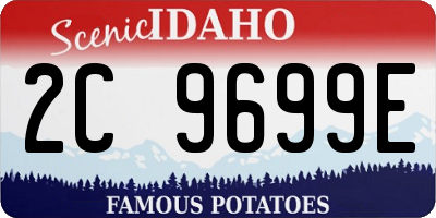 ID license plate 2C9699E