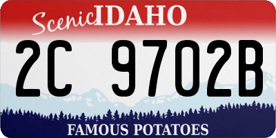 ID license plate 2C9702B