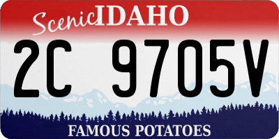 ID license plate 2C9705V