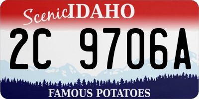 ID license plate 2C9706A