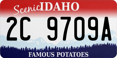 ID license plate 2C9709A