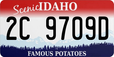 ID license plate 2C9709D