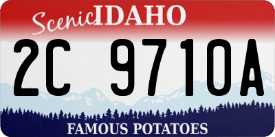 ID license plate 2C9710A