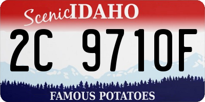 ID license plate 2C9710F