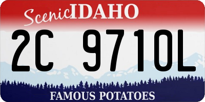ID license plate 2C9710L