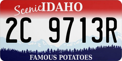 ID license plate 2C9713R