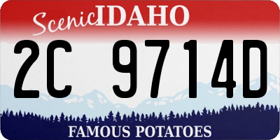 ID license plate 2C9714D