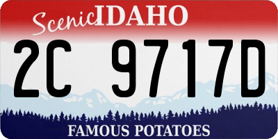 ID license plate 2C9717D