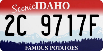 ID license plate 2C9717F