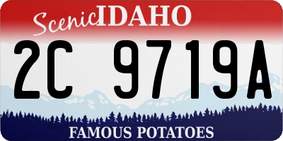 ID license plate 2C9719A