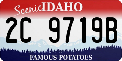 ID license plate 2C9719B