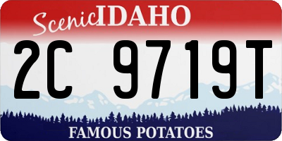 ID license plate 2C9719T