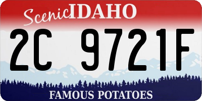 ID license plate 2C9721F