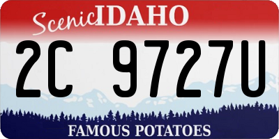 ID license plate 2C9727U