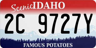 ID license plate 2C9727Y