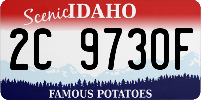 ID license plate 2C9730F