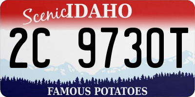ID license plate 2C9730T