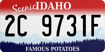 ID license plate 2C9731F