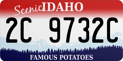 ID license plate 2C9732C