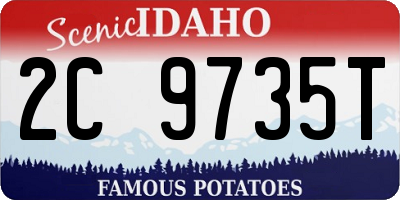 ID license plate 2C9735T
