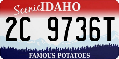 ID license plate 2C9736T