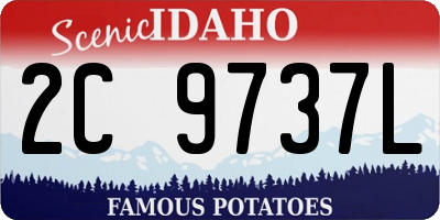 ID license plate 2C9737L