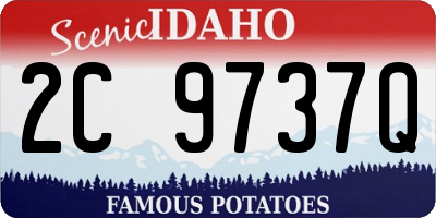ID license plate 2C9737Q