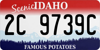 ID license plate 2C9739C