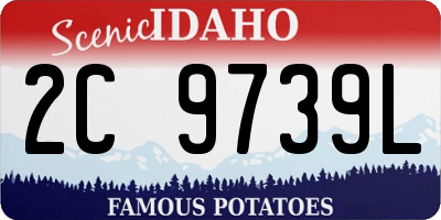 ID license plate 2C9739L