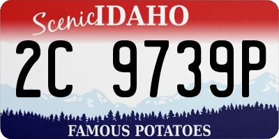 ID license plate 2C9739P