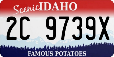ID license plate 2C9739X