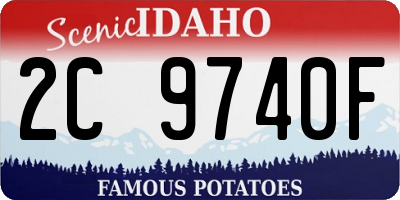ID license plate 2C9740F