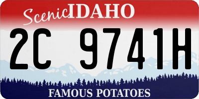 ID license plate 2C9741H