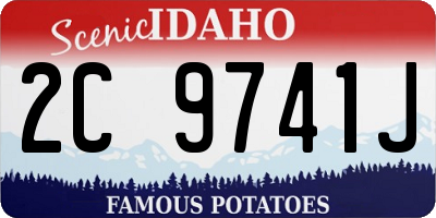 ID license plate 2C9741J