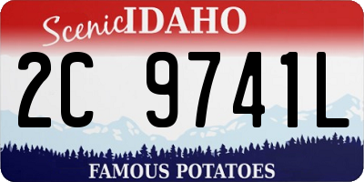 ID license plate 2C9741L