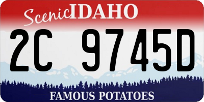 ID license plate 2C9745D