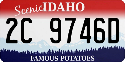 ID license plate 2C9746D