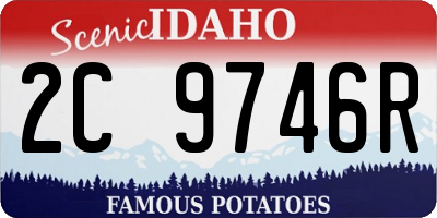 ID license plate 2C9746R