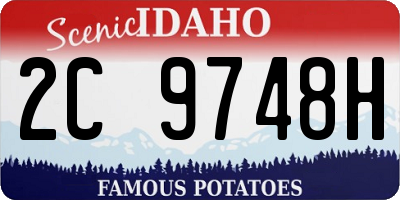 ID license plate 2C9748H