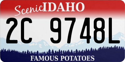 ID license plate 2C9748L
