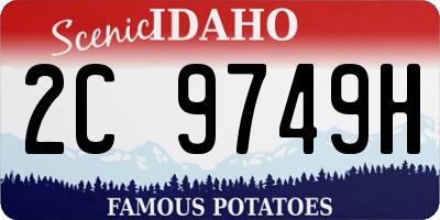 ID license plate 2C9749H