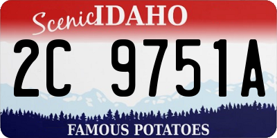 ID license plate 2C9751A