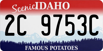 ID license plate 2C9753C