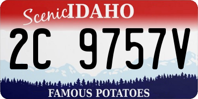ID license plate 2C9757V